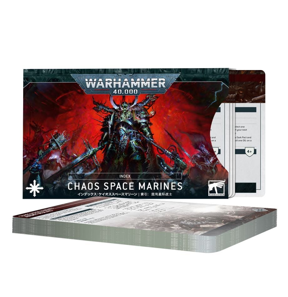 Warhammer 40,000: Index Cards - Chaos Space Marines