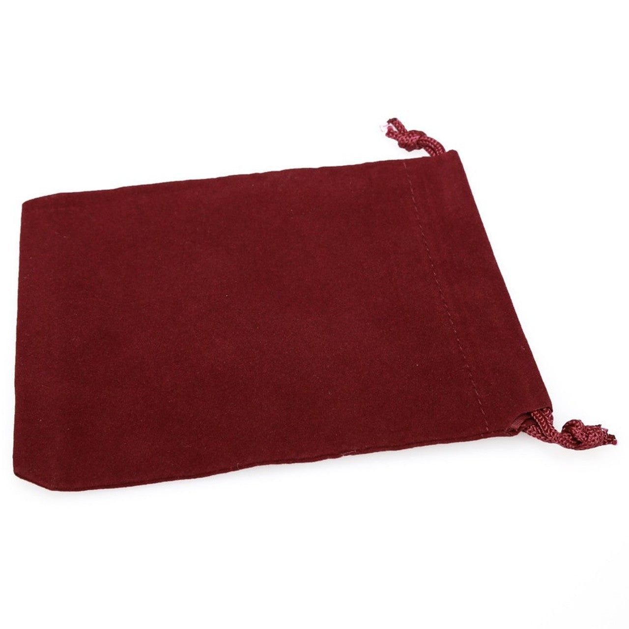 Burgundy Velour Dice Pouch (small)
