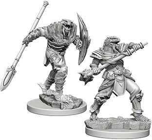 Dungeons & Dragons Nolzur`s Marvelous Unpainted Miniatures: W5 Dragonborn Male Fighter with Spear