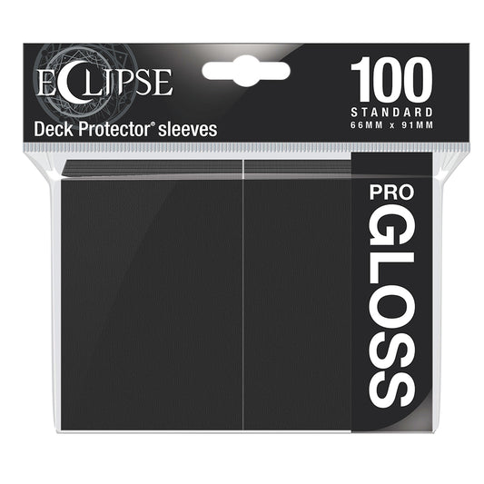 Eclipse Gloss Standard Sleeves: Jet Black (100)