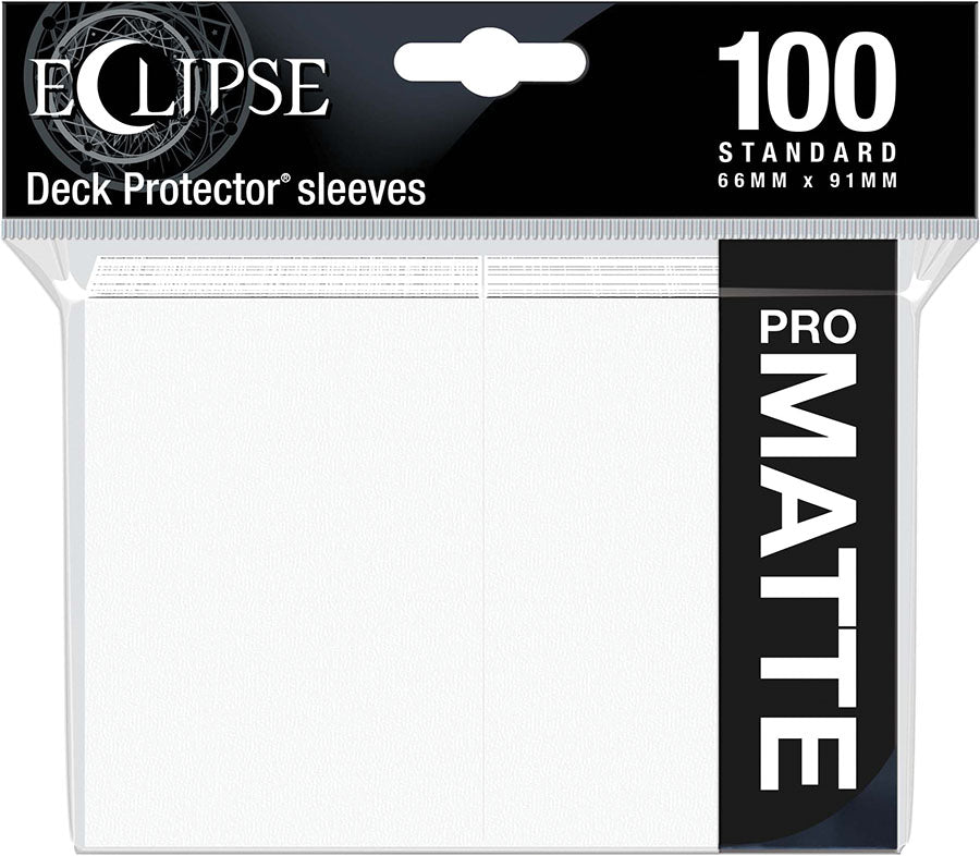 Eclipse Matte Standard Sleeves: Arctic White (100)