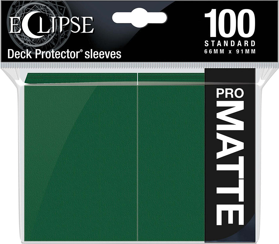 Eclipse Matte Standard Sleeves: Forest Green (100)