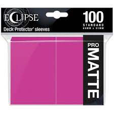 Eclipse Matte Standard Sleeves: Hot Pink (100)