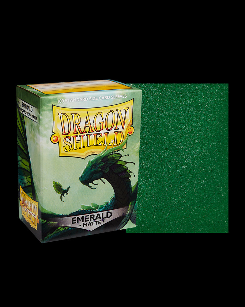 Dragon Shields: (100) Matte Emerald