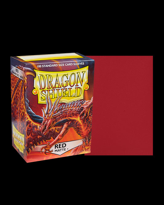 Dragon Shields: (100) Matte Red