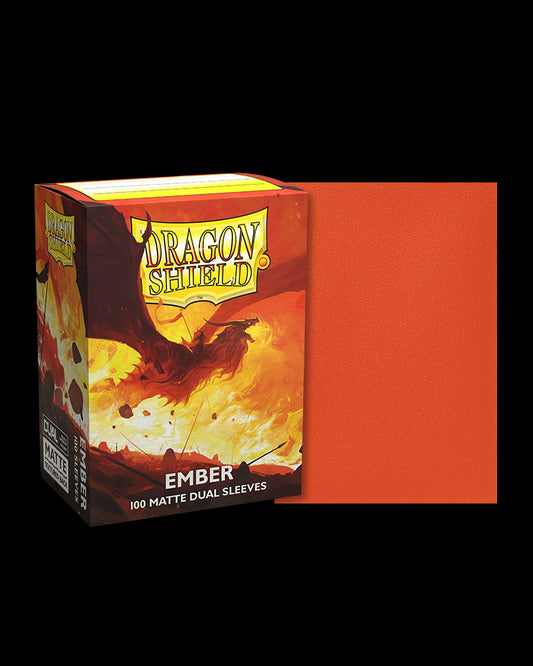 Dragon Shield: (100) Dual Matte Ember Sleeves